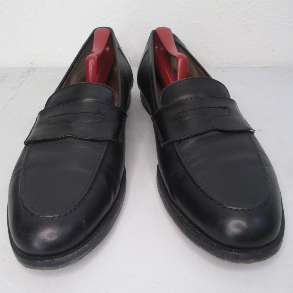Cole Haan Collection Black Leather Penny Loafers Mens 12 D 01105 Formal Dress